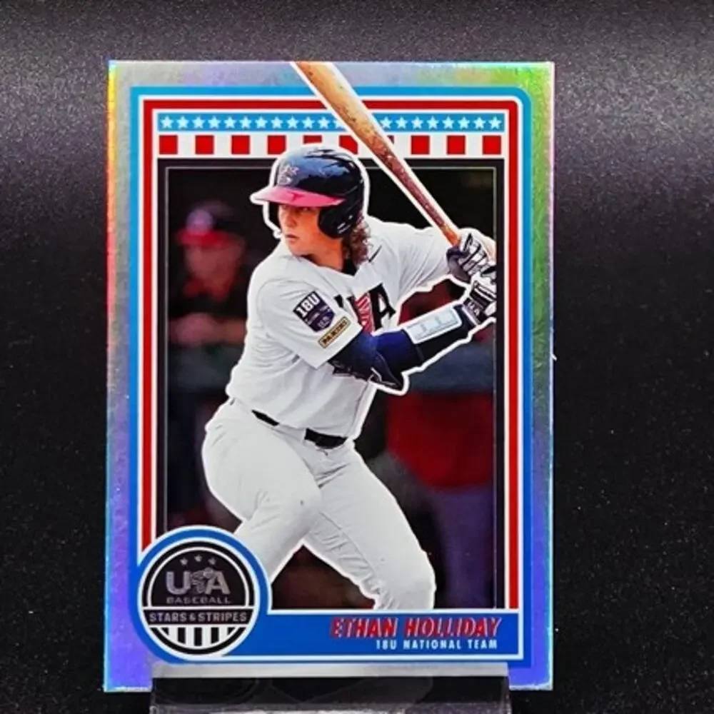 Ethan Holliday Crusade Red Ice National Team Foil Colorado Rockies Top Prospect